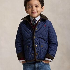 Ralph Lauren Boys' Blue Quilted Jacket 18 months